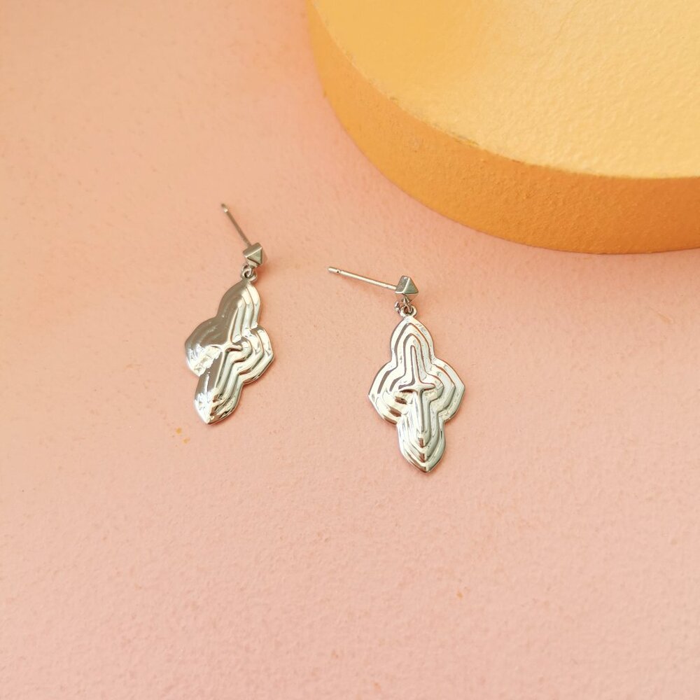 Kendra Scott - Abbie Silver Metal Drop Earrings - NEW